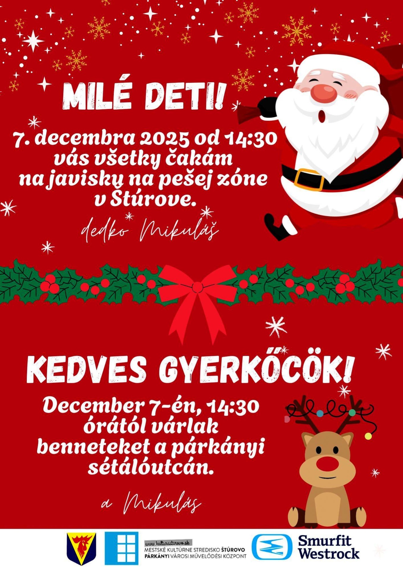 Mikuláš na pešej zóne - Štúrovo